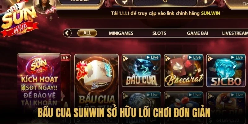 Bầu cua Sunwin  sở hữu lối chơi đơn giản nhưng không kém phần hấp dẫn